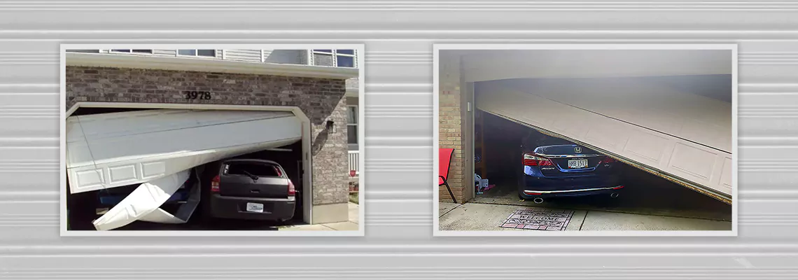 Repair Commercial Garage Door Got Hit By A Car in Ocala, Florida